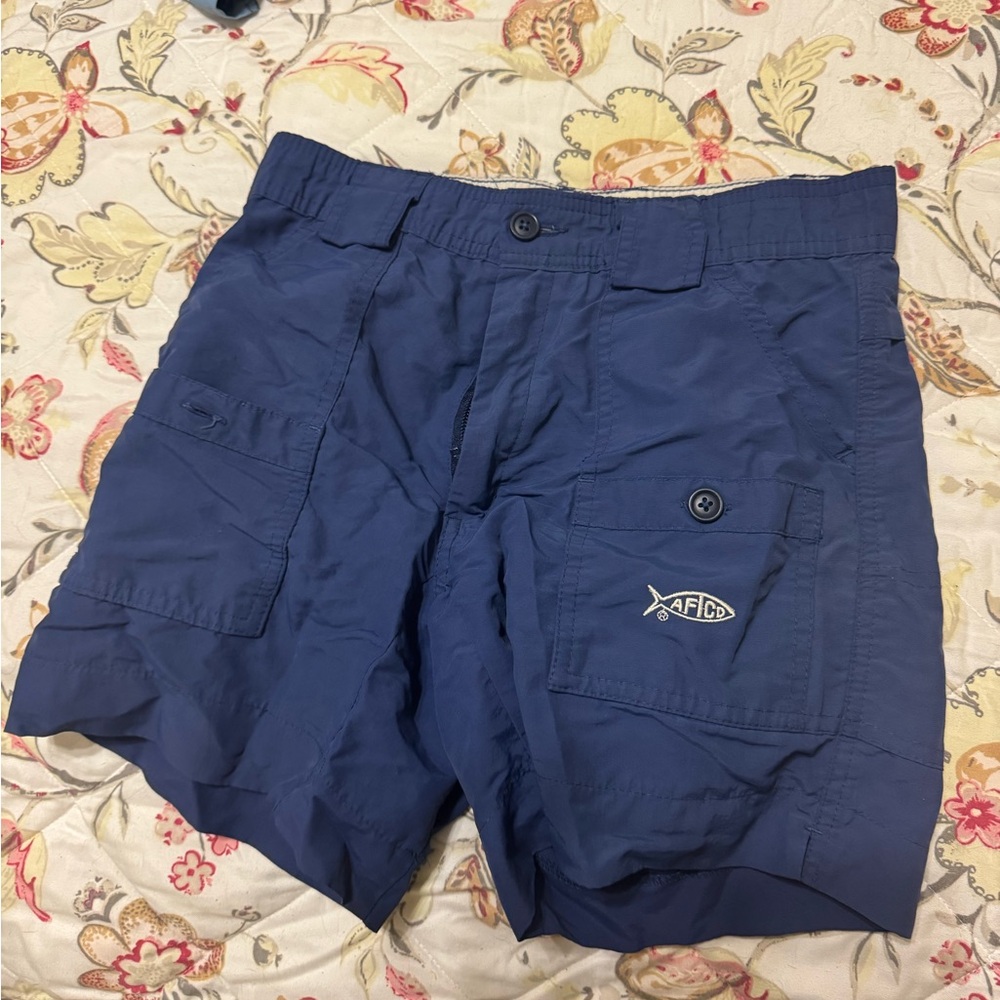 AFTCO Men's Blue Cargo Shorts